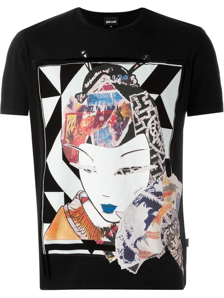 Just Cavalli Geisha Print T-shirt