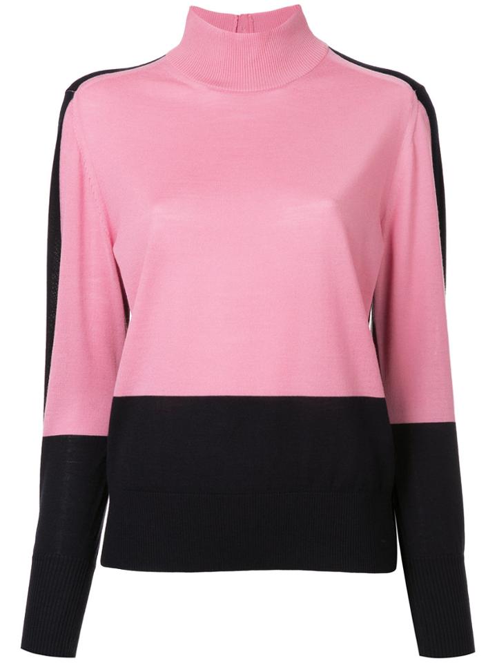 Astraet Colour Block Jumper - Pink & Purple