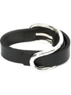 Werkstatt:münchen Silver Curved Bar Belt