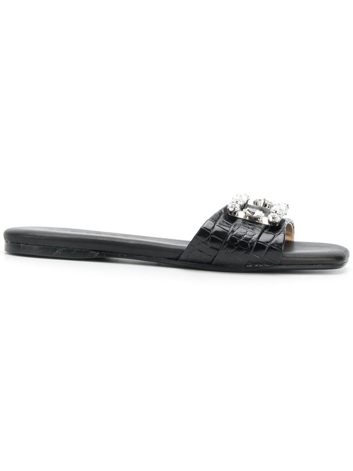 Anna Baiguera Cocco Slides - Black
