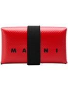 Marni Logo Card Wallet - Red