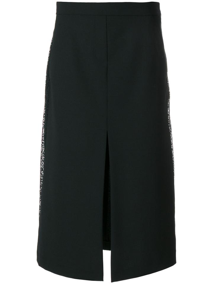 Neil Barrett Front Slit A-line Skirt - Black
