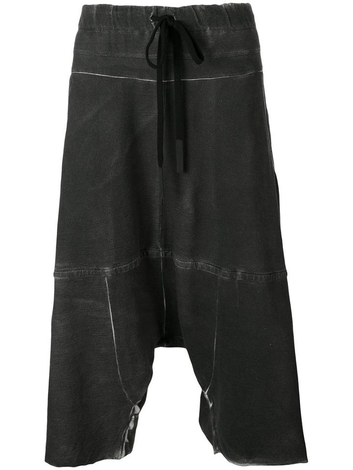 Lost & Found Ria Dunn - 'over' Short - Men - Cotton/linen/flax/spandex/elastane - L, Grey, Cotton/linen/flax/spandex/elastane