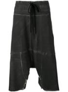 Lost & Found Ria Dunn - 'over' Short - Men - Cotton/linen/flax/spandex/elastane - L, Grey, Cotton/linen/flax/spandex/elastane