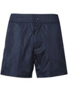 Moncler - Logo Plaque Swim Shorts - Men - Polyamide/polyester - Xl, Blue, Polyamide/polyester