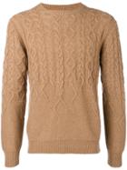 Corneliani Cable-knit Sweater - Brown