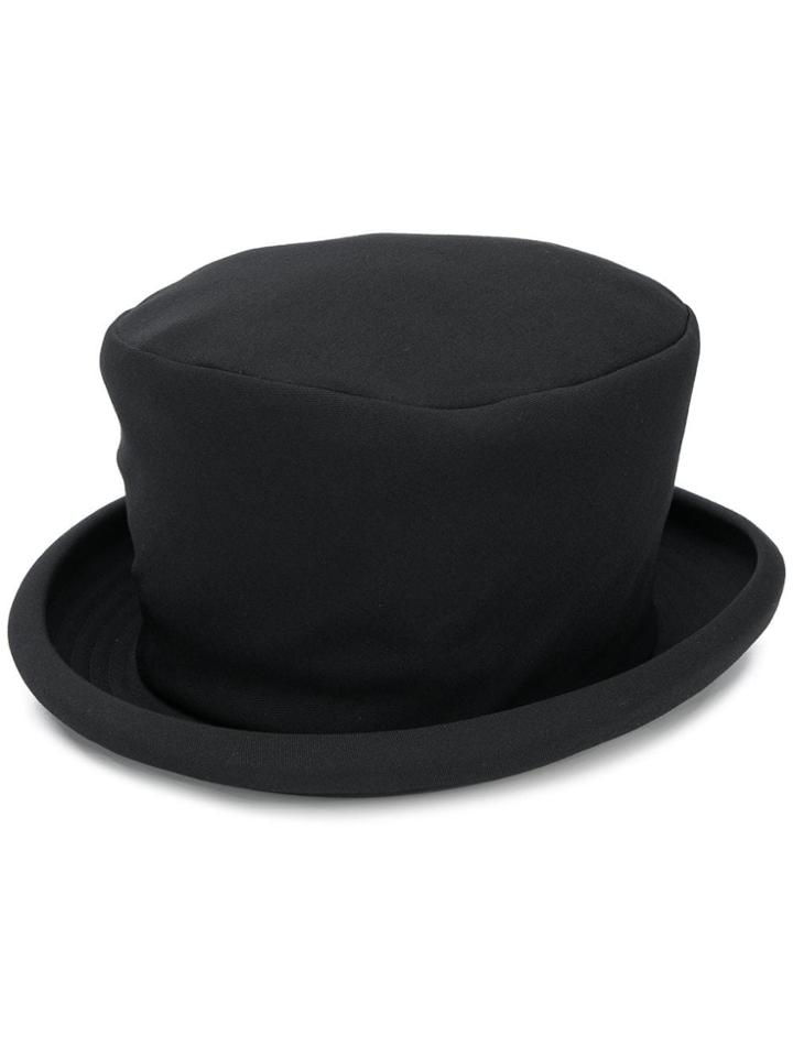 Yohji Yamamoto Wool Top Hat - Black