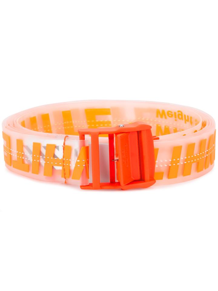 Off-white Printed Belt - Yellow & Orange