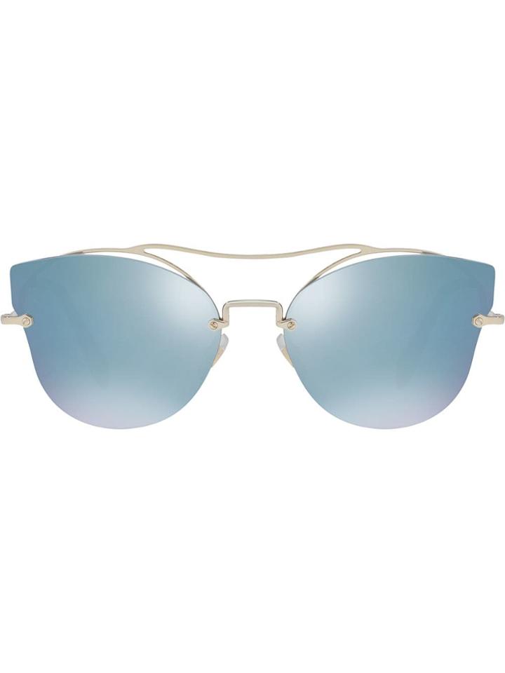 Miu Miu Eyewear Scenique Mirrored Sunglasses - Grey