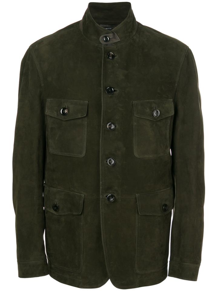 Tom Ford Military Style Jacket - Brown
