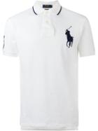 Polo Ralph Lauren Oversized Logo Polo Shirt, Men's, Size: Xl, White, Cotton