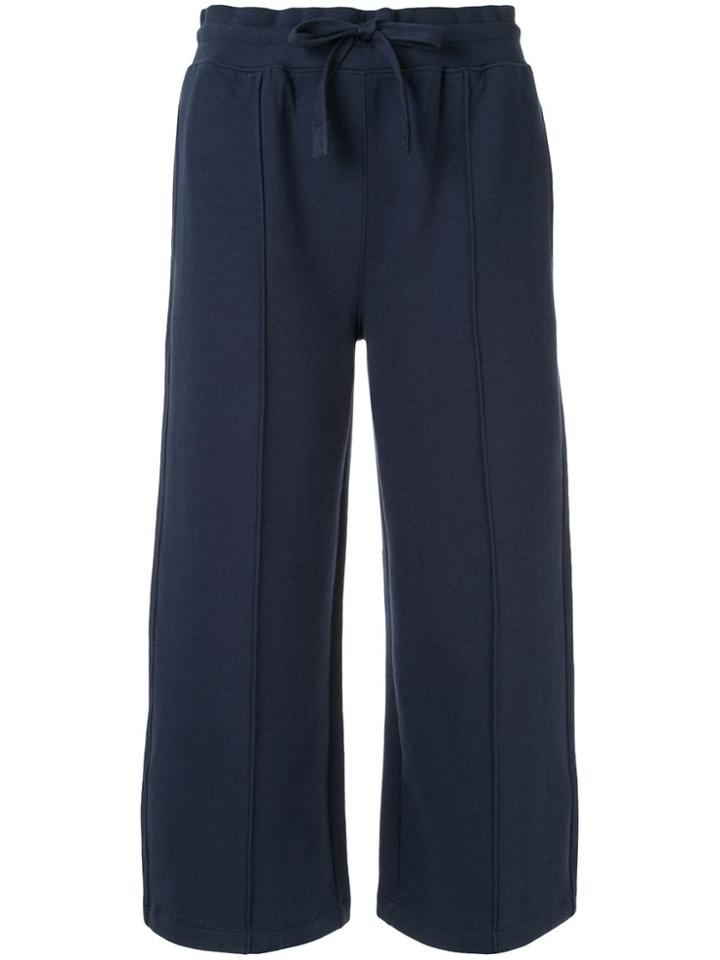 Ck Calvin Klein Cropped Length Track Pants - Blue