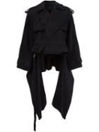 Ellery Cropped Jacket, Women's, Size: 6, Black, Cotton