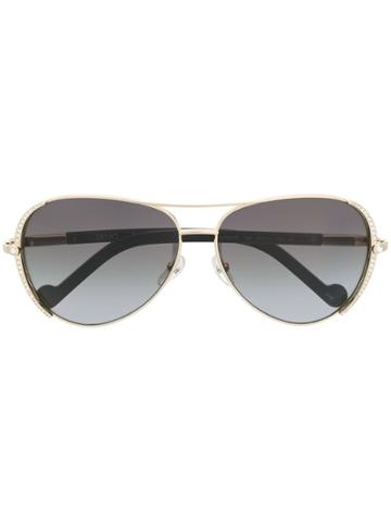 Liu Jo Diamanté Aviator Sunglasses - Black