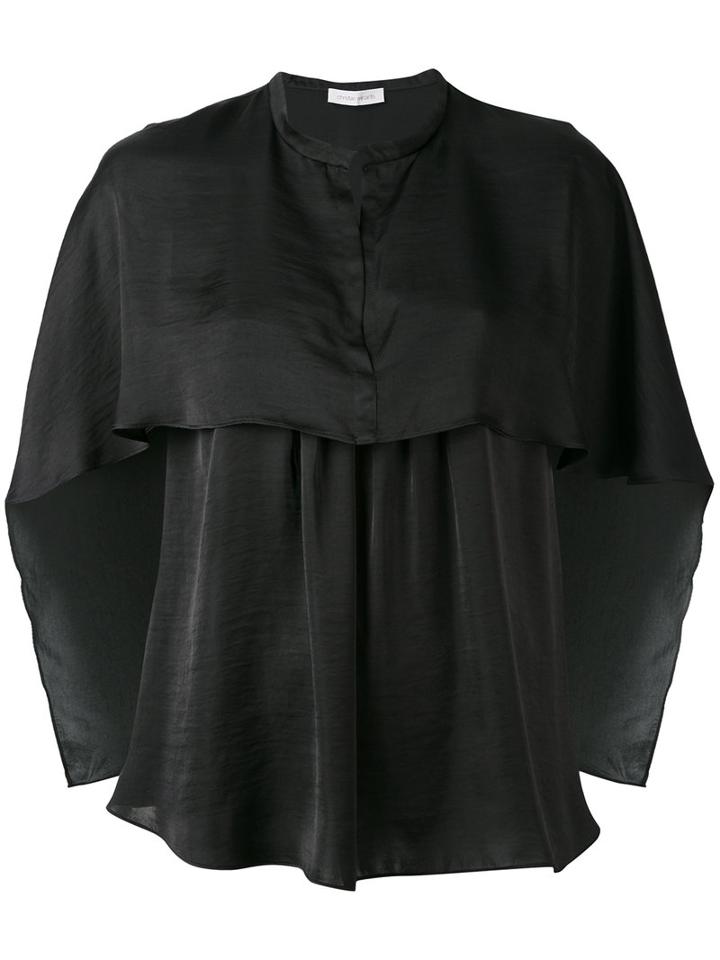 Christian Wijnants - Cape Style Blouse - Women - Polyester - 36, Black, Polyester
