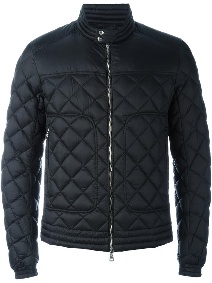 Moncler Quilted Padded Jacket, Men's, Size: 6, Black, Polyamide/feather Down