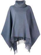Fabiana Filippi Roll-neck Draped Sweater - Blue