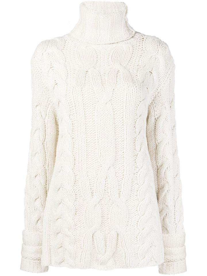 Michel Klein Chunky Knit Jumper - White