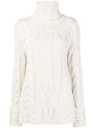 Michel Klein Chunky Knit Jumper - White