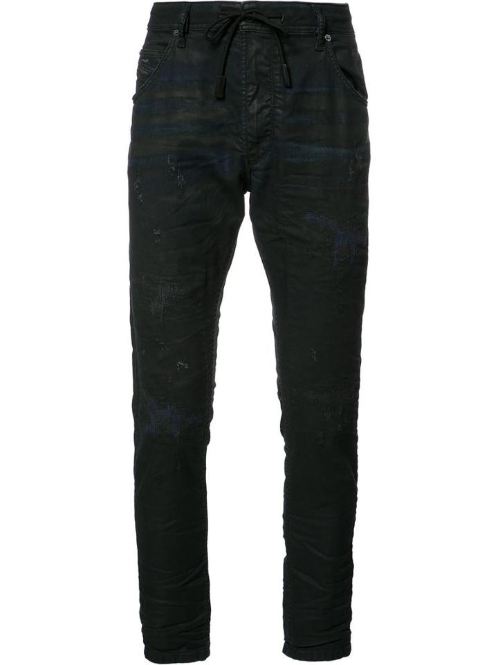 Diesel 'krooley Coated Jogg' Jeans, Men's, Size: 32, Blue, Cotton/spandex/elastane/lyocell