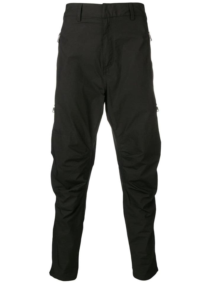 Balmain Zip Detail Tapered Trousers - Black