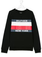 Tommy Hilfiger Junior Printed Logo Sweatshirt - Black