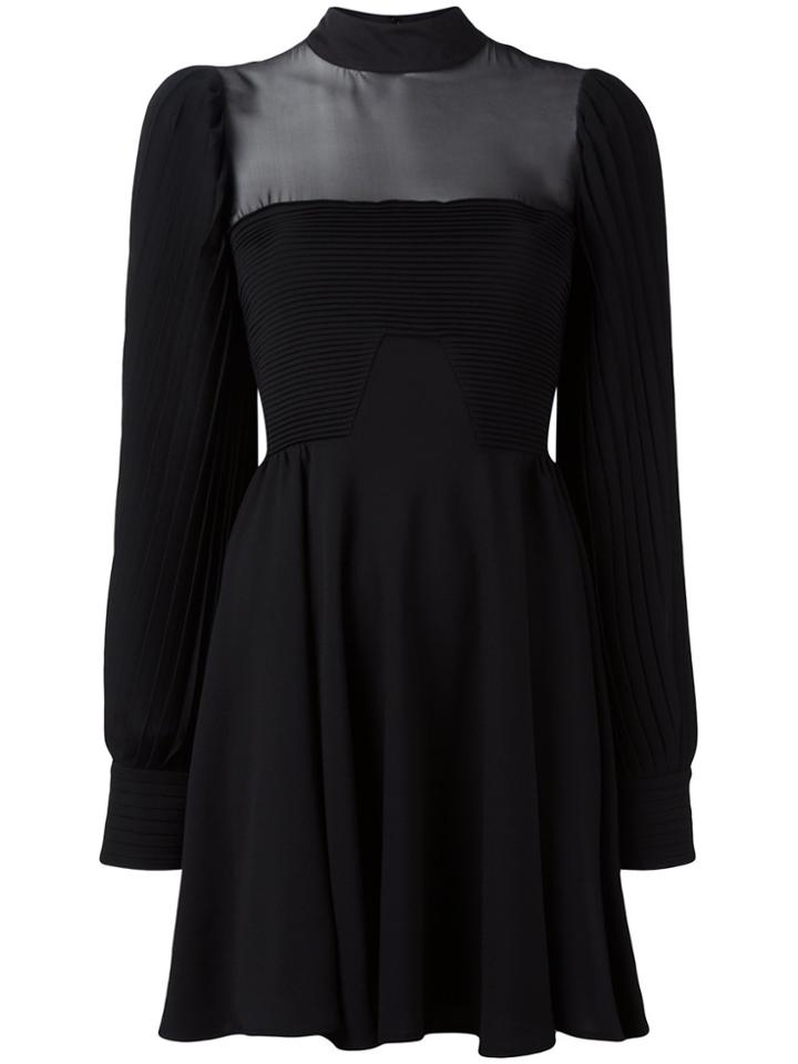 Philipp Plein Pleated Dress - Black