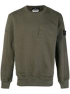 Stone Island Shadow Project Embroidered Concealed Pocket Sweatshirt -