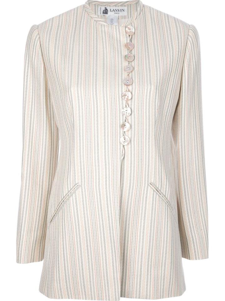 Lanvin Vintage Striped Skirt Suit