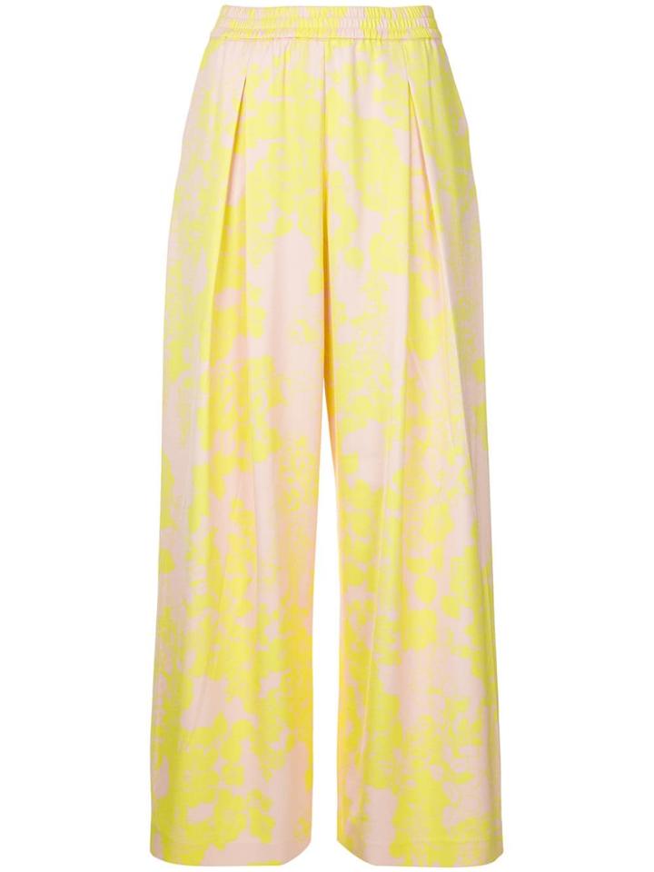 Layeur Printed Palazzo Trousers - Neutrals