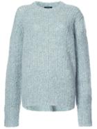 R13 Slouchy Ribbed Jumper - Blue