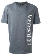 Versace Versace Gym Logo T-shirt, Men's, Size: 3, Grey, Cotton
