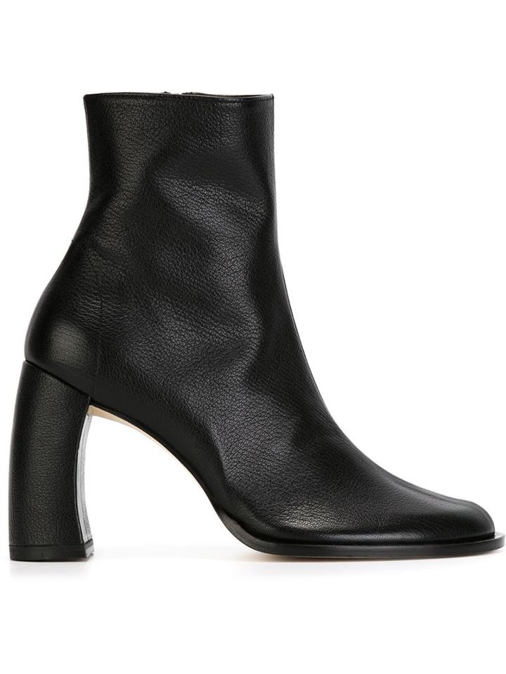 Ann Demeulemeester Icon Curved Heel Ankle Boots