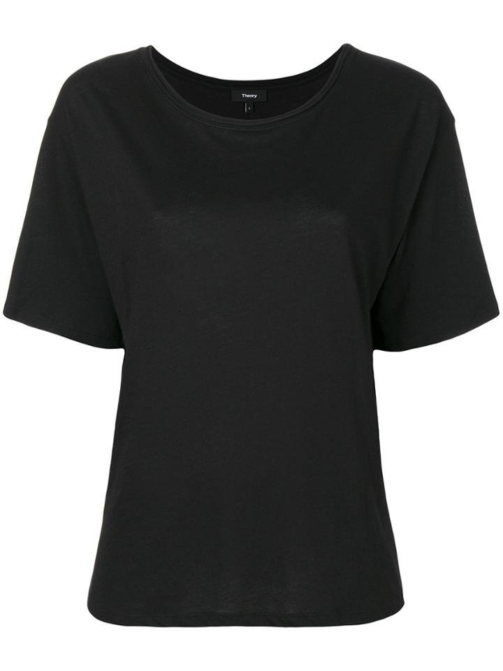 Theory Scoop Neck T-shirt - Black