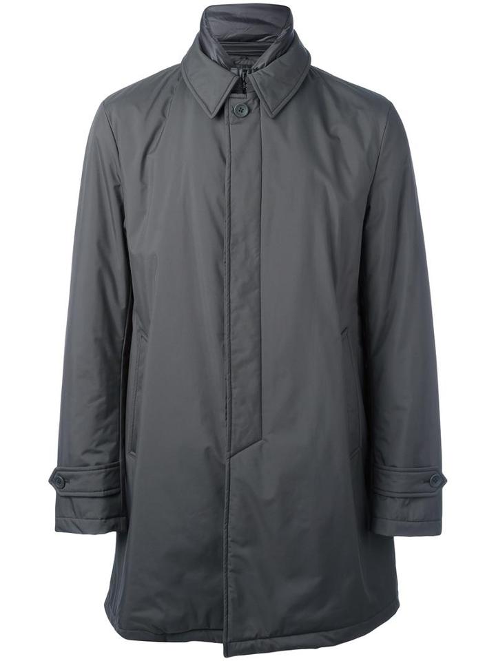 Herno - Built-in Gilet Raincoat - Men - Cotton/acrylic/polyamide/polyester - 54, Grey, Cotton/acrylic/polyamide/polyester