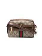 Gucci Brown Ophidia Gg Supreme Mini Bag