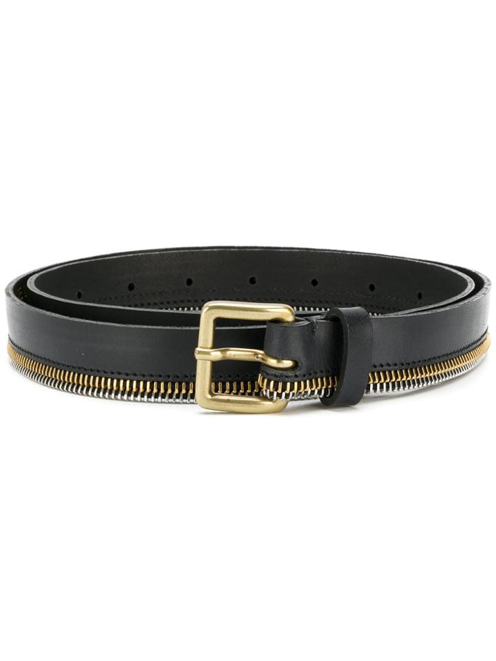 Diesel Zipper Belt - Black