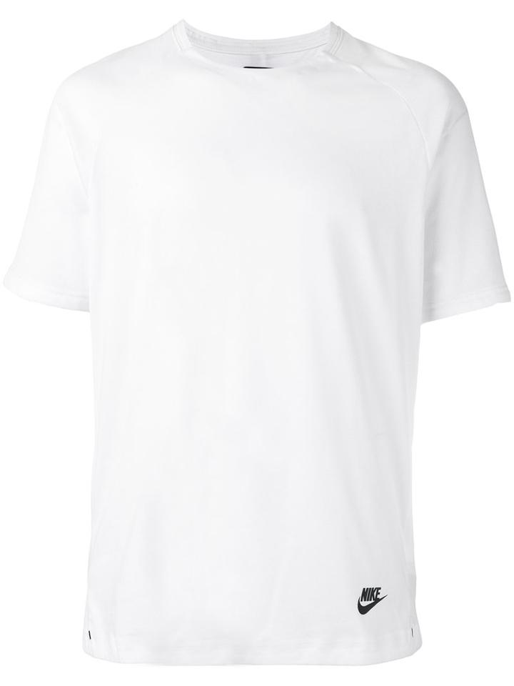 Nike Bonded Short Sleeve T-shirt, Men's, Size: Small, White, Cotton/polyester
