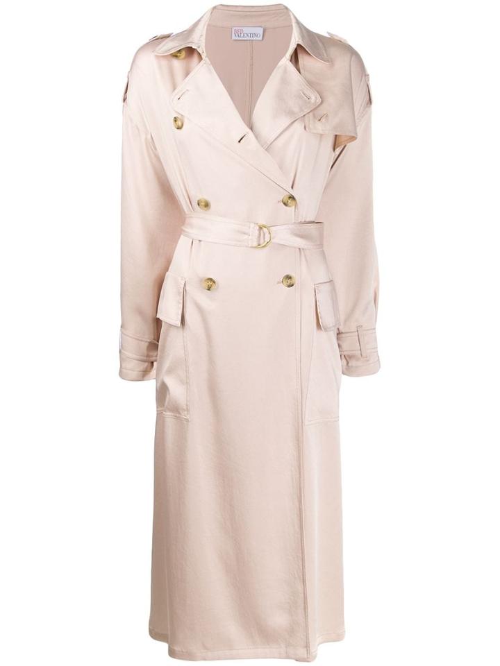 Red Valentino Double-breasted Belted Trench - Neutrals