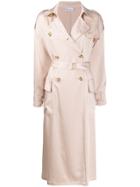 Red Valentino Double-breasted Belted Trench - Neutrals