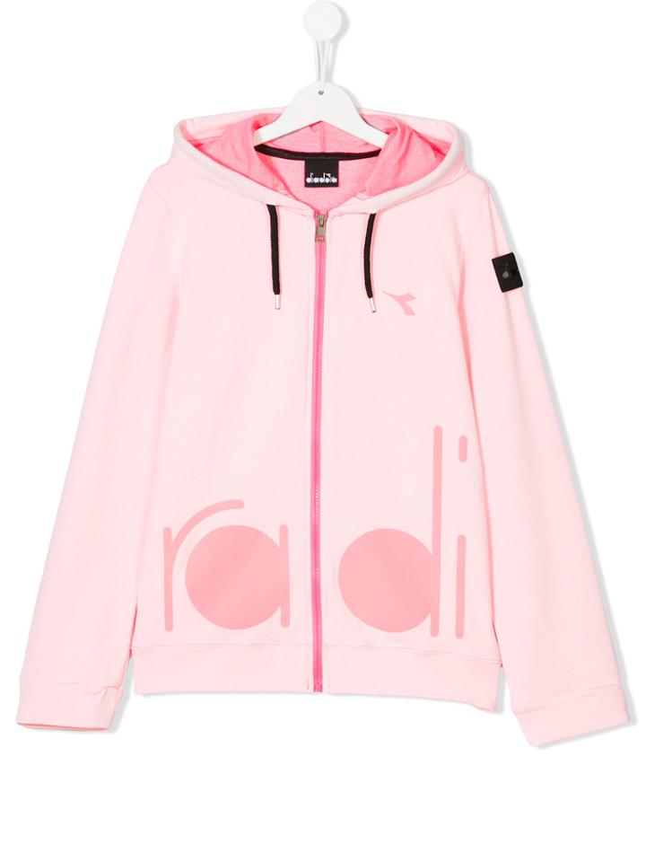 Diadora Junior Teen Hooded Jacket - Pink & Purple