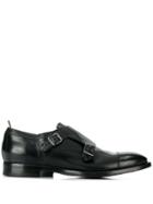 Officine Creative Emory Buckle Monk Shoes - Black