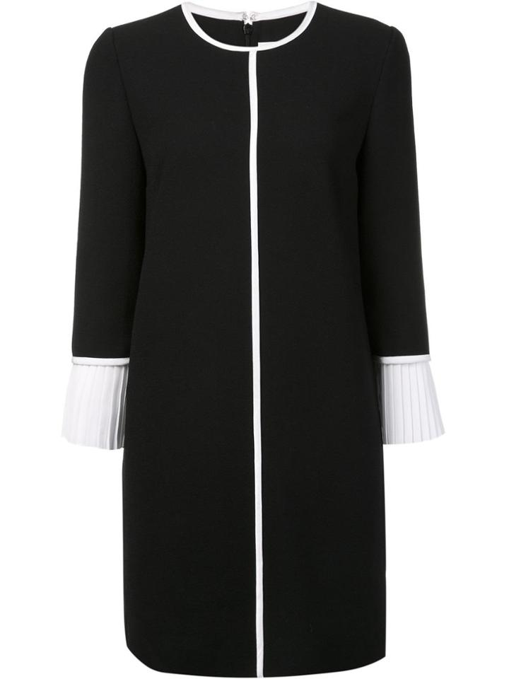 Victoria Victoria Beckham Pleated Cuff Dress - Black
