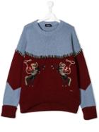Dsquared2 Kids Colour-block Knit Sweater