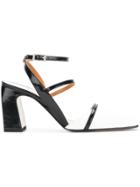 Ssheena Square Toe Strappy Sandals - White