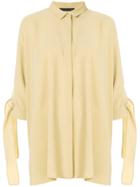 Fabiana Filippi Lace Up Detail Shirt - Brown