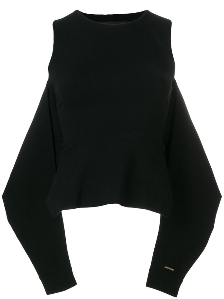 Dsquared2 Sleeve Tie Waist T-shirt - Black