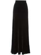 Roberto Cavalli High-waisted Long Skirt, Women's, Size: 40, Black, Silk/viscose