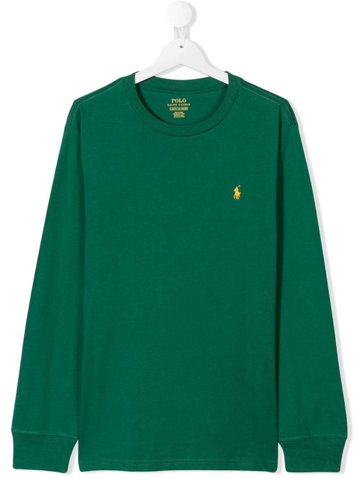 Ralph Lauren Kids Teen Embroidered Logo Sweatshirt - Green