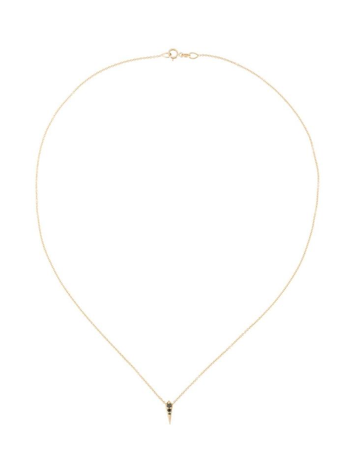 Lizzie Mandler Fine Jewelry 18kt Gold And Black Diamond 'single Kite'